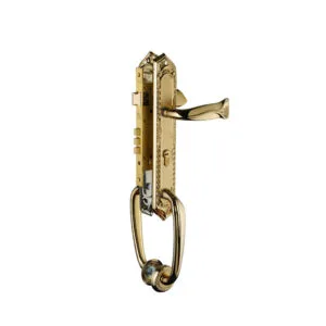 Khóa cửa gỗ đại sảnh đồng thau HC85 QUEEN PVD Gold dài 520