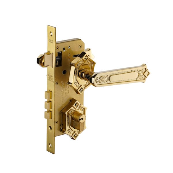 Bộ khóa phân thể tay nắm đồng HC 85 KING PVD Gold - Hình ảnh 2