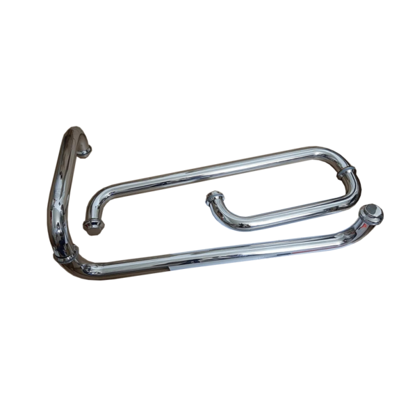 Tay nắm phòng tắm kính 235x435 phi 25 trắng bóng - Hình ảnh 3