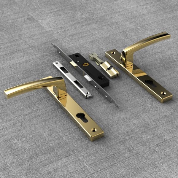 Khóa đa điểm HC68 Huy Hoàng vàng bóng - Hình ảnh 4