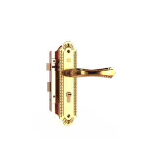 Bộ khóa tay nắm đồng thau HCP 5861 Gold dài 230