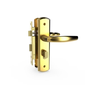 Bộ khóa tay nắm đồng thau HC 5866 PVD Gold dài 210