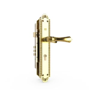 Khóa cửa gỗ đồng thau HC8561 Đại PVD Gold dài 360