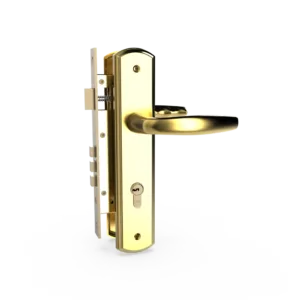 Bộ khóa tay nắm đồng thau HC 8566 PVD Gold dài 260