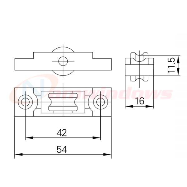 Bánh xe đơn GQ ST112 - Hình ảnh 4