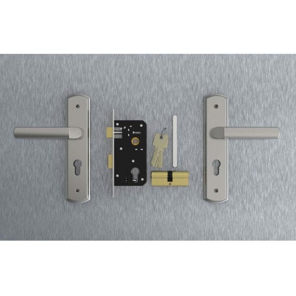Bộ khóa tay nắm Inox SS 5868 dài 210 - Hình ảnh 4