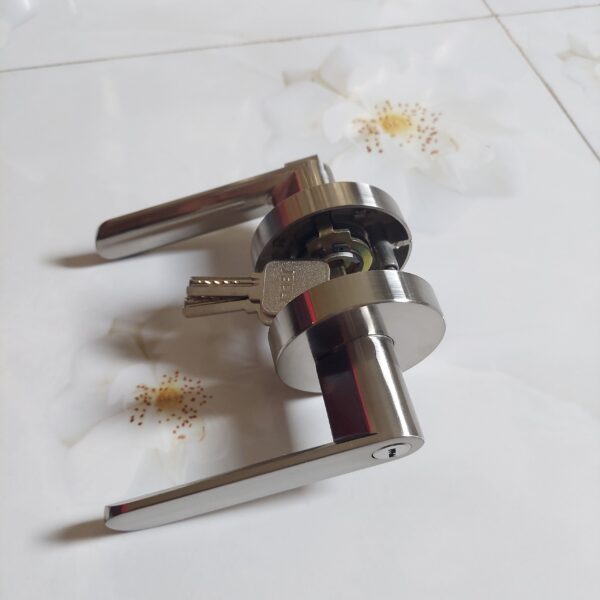 Khóa tròn tay nắm gạt inox Jeely 01 - Hình ảnh 4
