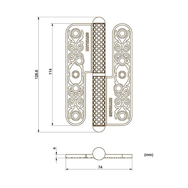 kt-blchc2904 bản lề đồng