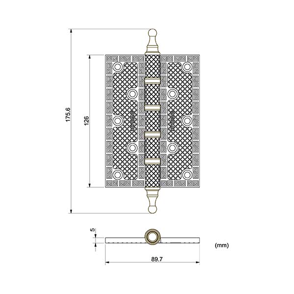 kt-bllhc2801 bản lề đồng