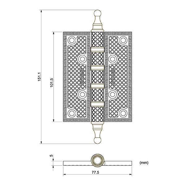 kt-bllhc2804 bản lề đồng