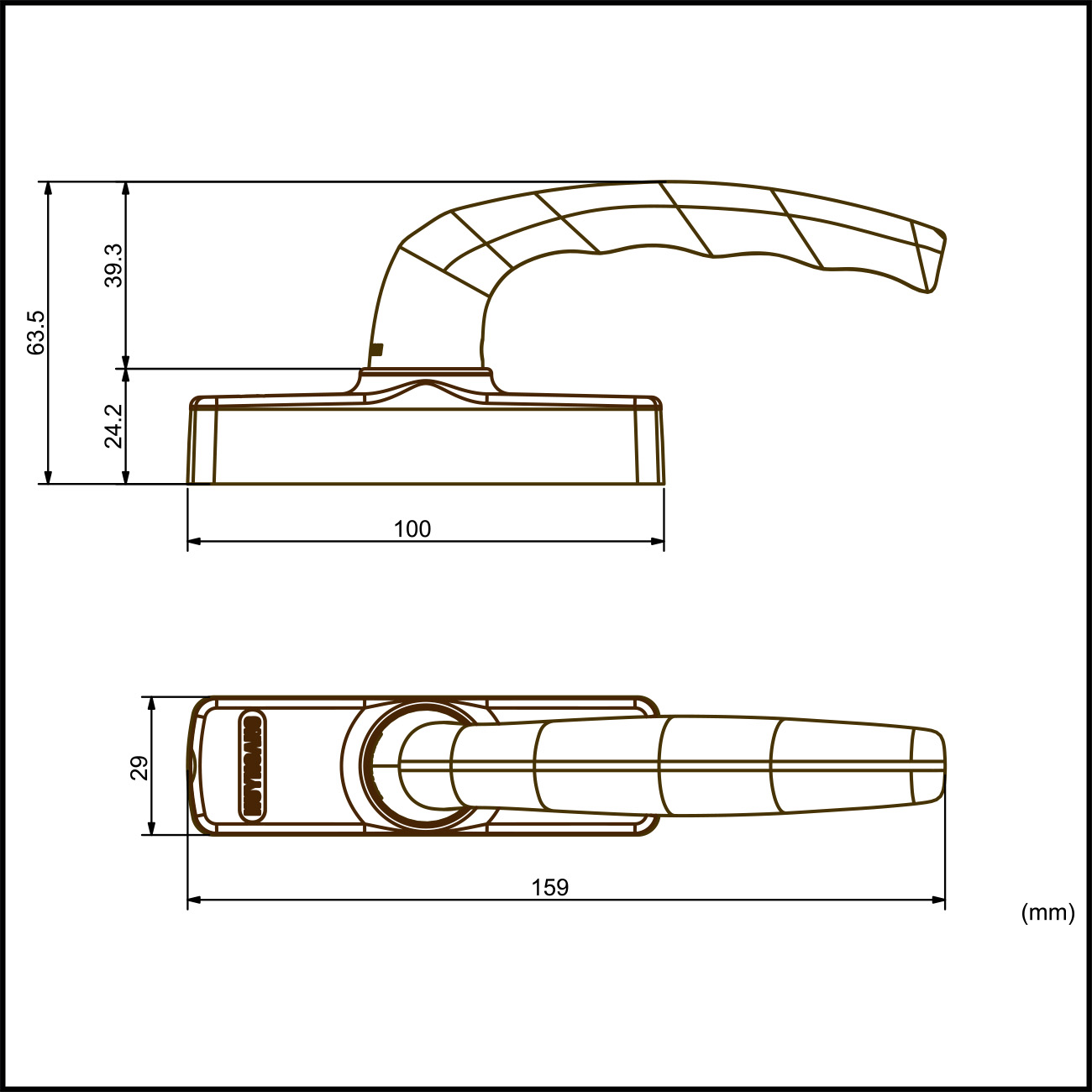 kt-tnapcsddhc66 kích thước, khóa tay nắm cửa sổ