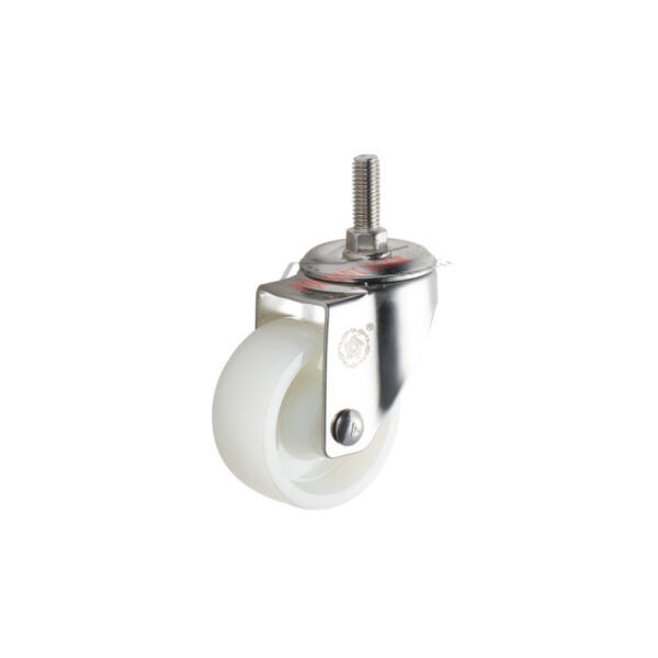 Bánh xe đẩy nhựa PA BXD009 cọc vít càng inox