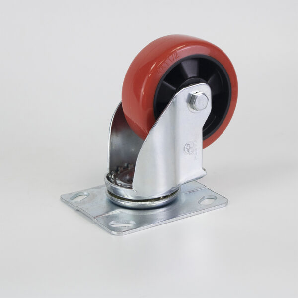 Bánh xe đẩy nhựa PU BXD025-100 lõi nhựa xoay