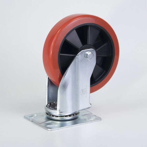 Bánh xe đẩy nhựa PU BXD025-150 lõi nhựa xoay
