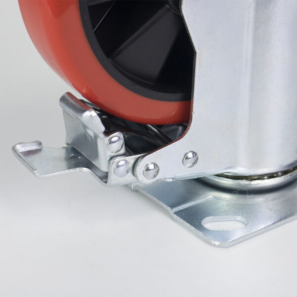 Bánh xe đẩy nhựa PU BXD026-150 lõi nhựa xoay có khóa