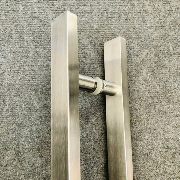 Tay nắm cửa vuông 20×40 TN032 Inox 304 bóng mờ