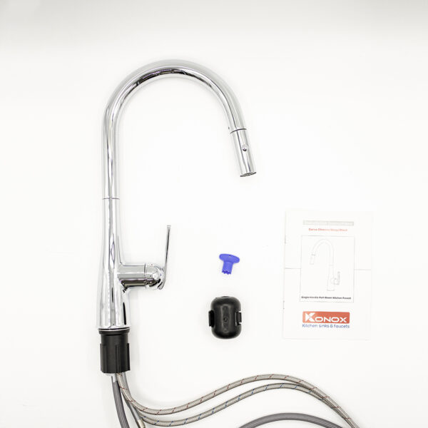 Bộ vòi nước nóng lạnh Konox Curva Chrome