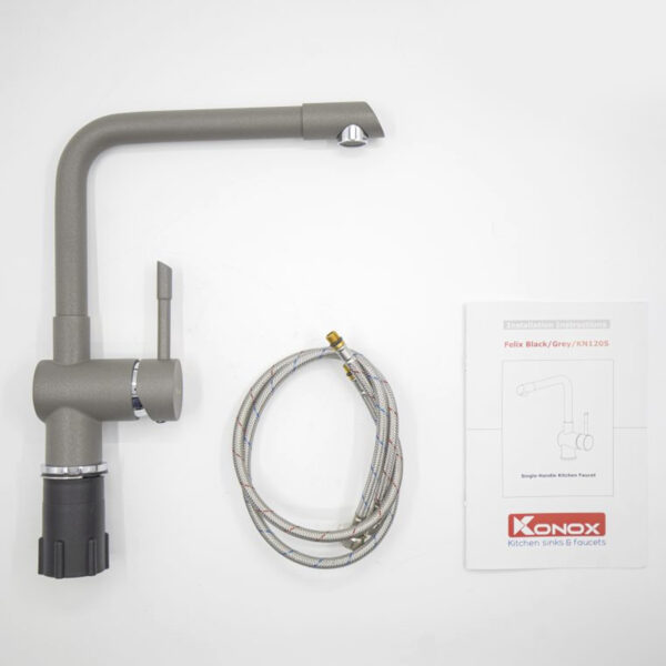 Bộ vòi nước nóng lạnh Konox Felix Grey