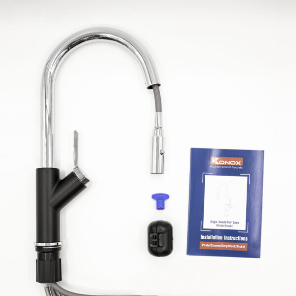Bộ vòi nước nóng lạnh Konox Ponte Black