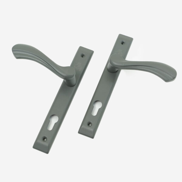 Khóa cửa nhôm Xingfa đơn điểm L632-1G màu ghi - Hình ảnh 3