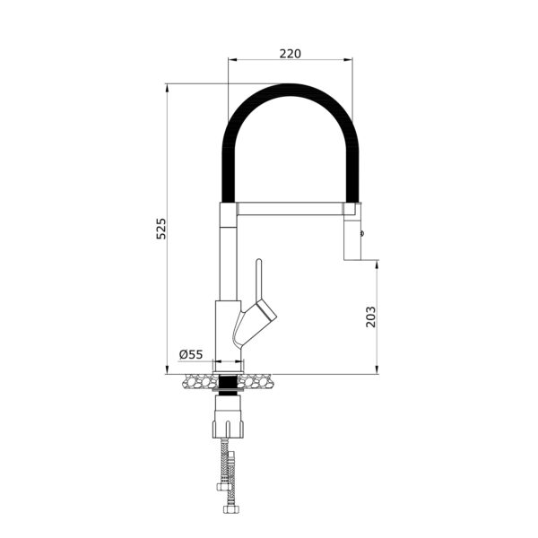 Thông số kỹ thuật vòi nước nóng lạnh Konox Artan Bian