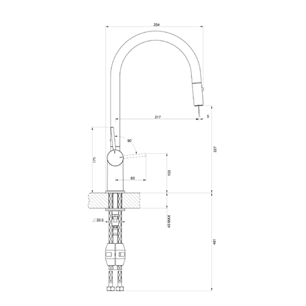 Thông số kỹ thuật vòi nước nóng lạnh Konox Resta