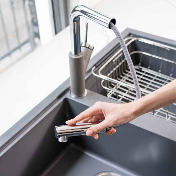 Vòi nước nóng lạnh Konox Artan Grey