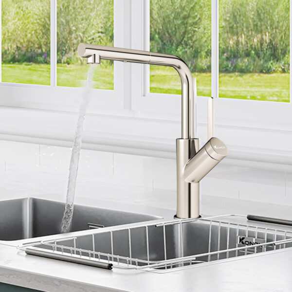 Vòi nước nóng lạnh Konox Artan Nickel