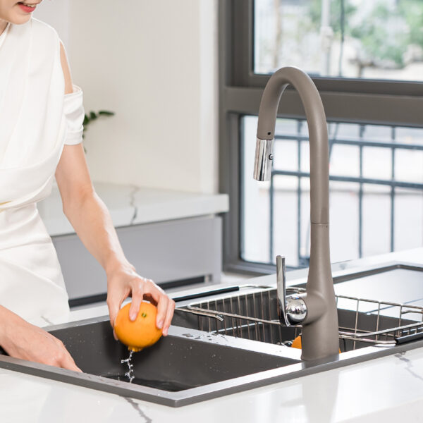 Vòi nước nóng lạnh Konox Curva Grey