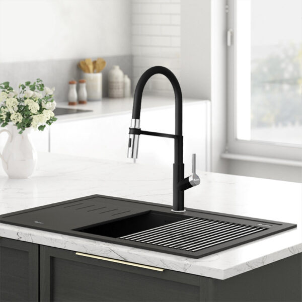 Vòi nước nóng lạnh Konox Tema Black