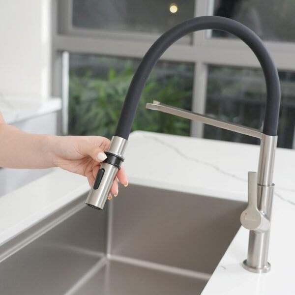 Vòi nước nóng lạnh Konox Tema Nickel