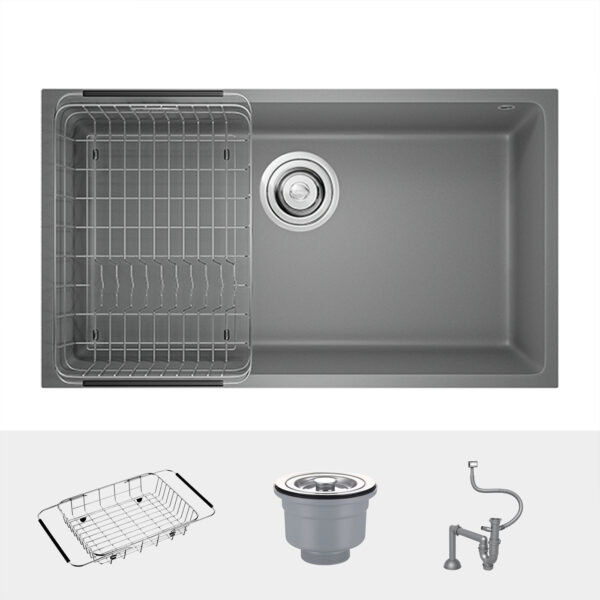 Bộ bồn rửa chén Konox Naros 760S Grey