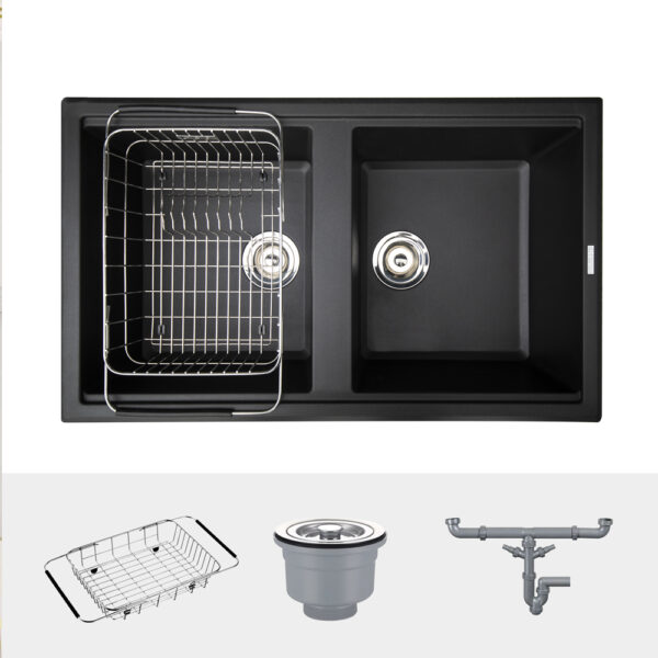 Bộ bồn rửa chén Konox Phoenix Smart 860 Black