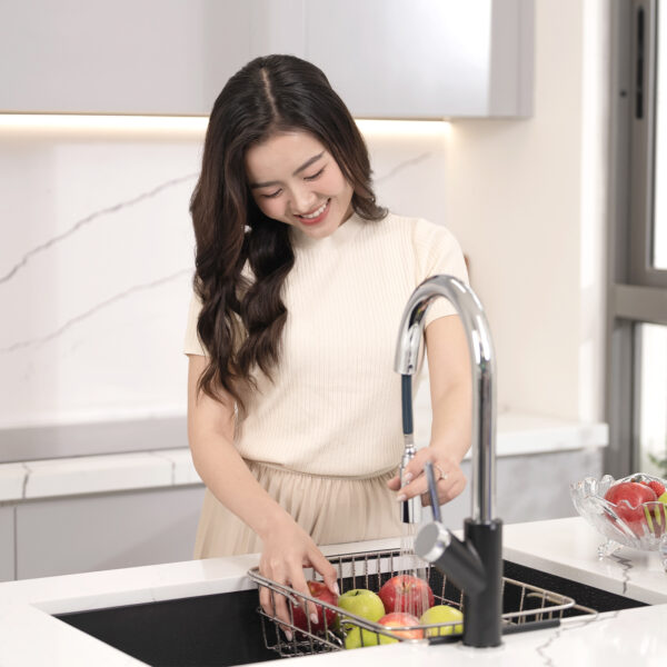 Bồn rửa chén Konox Naros 760S Black - Hình ảnh 7