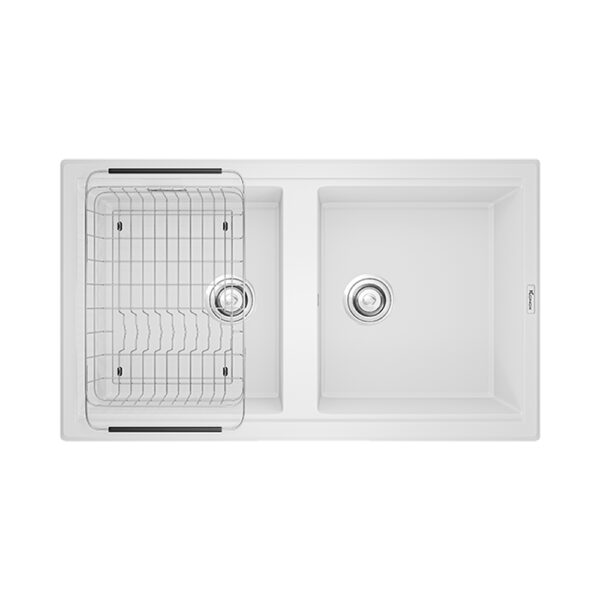 Bồn rửa chén Konox Phoenix Smart 860 White Silver