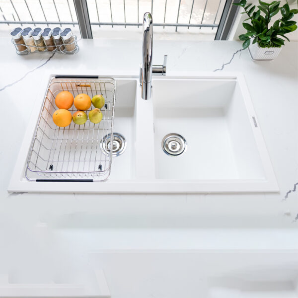 Bồn rửa chén Konox Phoenix Smart 860 White Silver