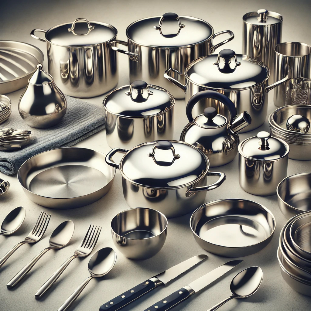 Các sản phẩm đồ gia dụng làm bằng inox 201