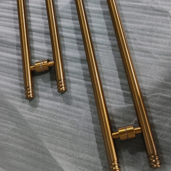 Tay nắm cửa TN055 nhôm nguyên khối vàng mờ