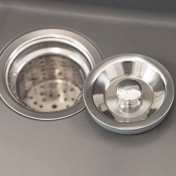 Thoát nước và lọc rác của bồn rửa chén Konox Naros 760S Grey