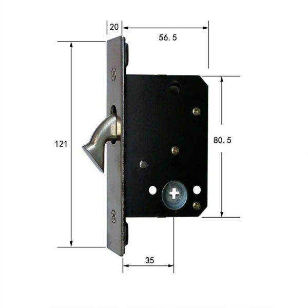 Thông số kỹ thuật khóa cửa lùa tay nắm âm KCL001-101