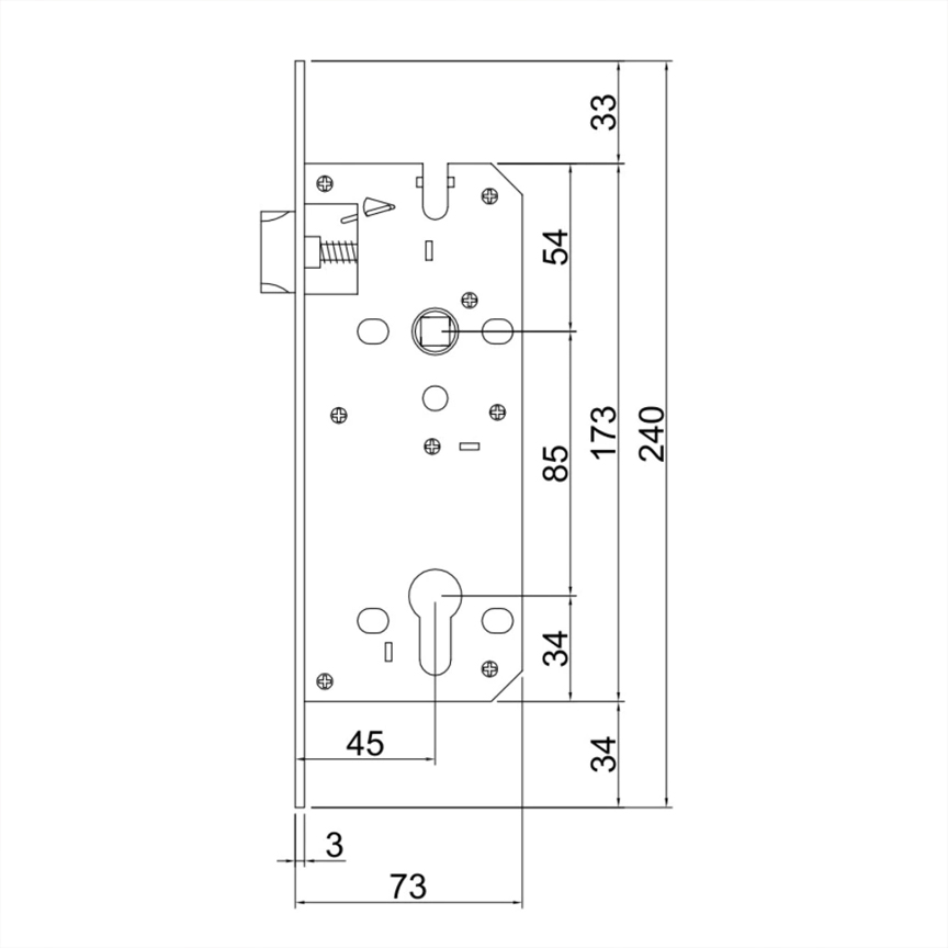 Thông số kỹ thuất thân khóa Jeely 8545 H308, H312