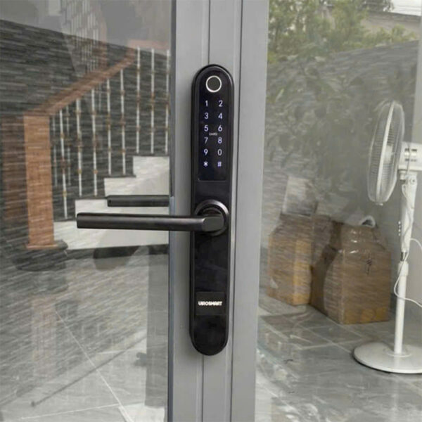 Khóa vân tay cửa nhôm KVT001-S31B màu đen
