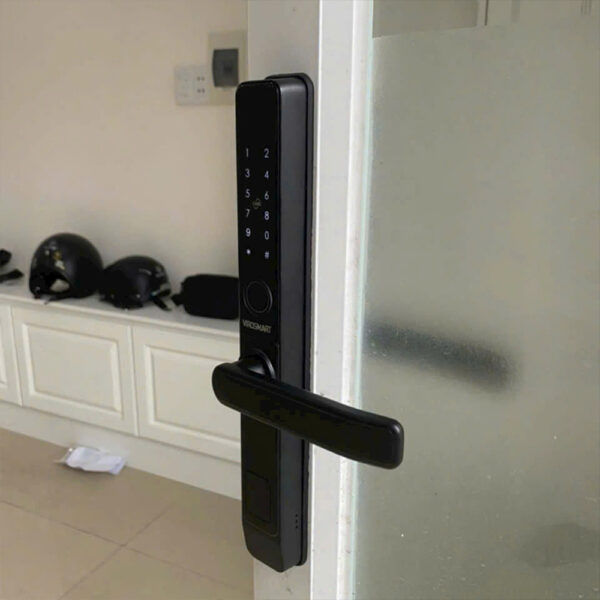 Khóa vân tay cửa nhôm KVT006-S30CD màu đen
