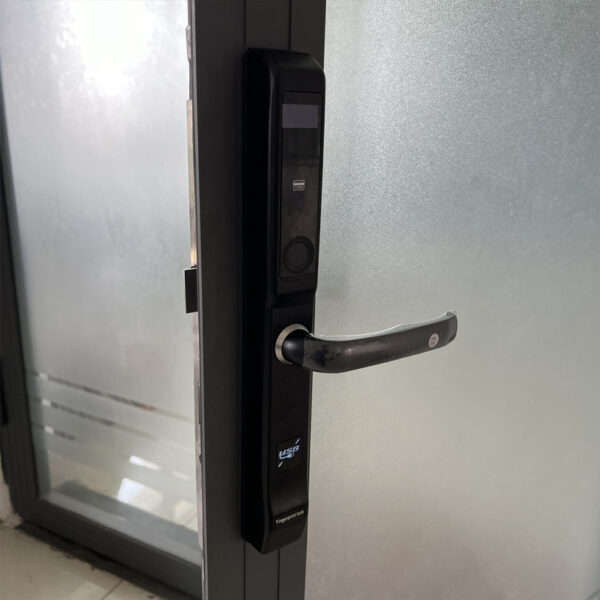 Khóa vân tay cửa nhôm KVT009-S30D màu đen