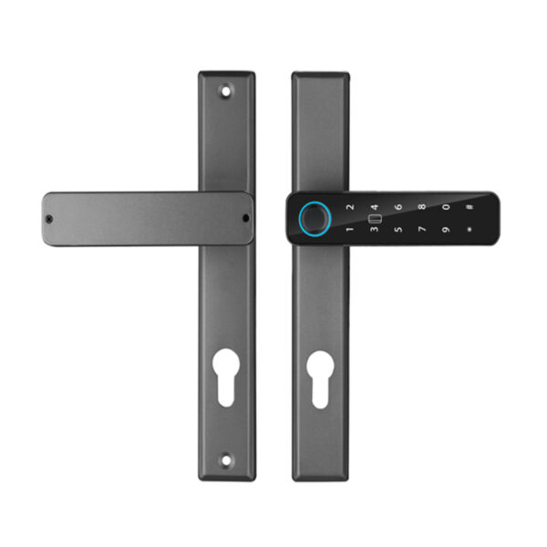 Khóa vân tay cửa nhôm KVT017-S300 màu xám