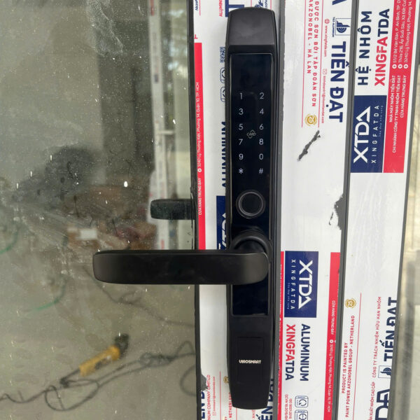 Khóa vân tay cửa nhôm Xingfa KVT012-S30E màu đen