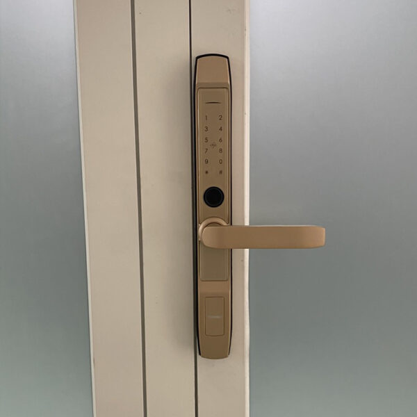 Khóa vân tay cửa nhôm Xingfa KVT013-S30E màu vàng