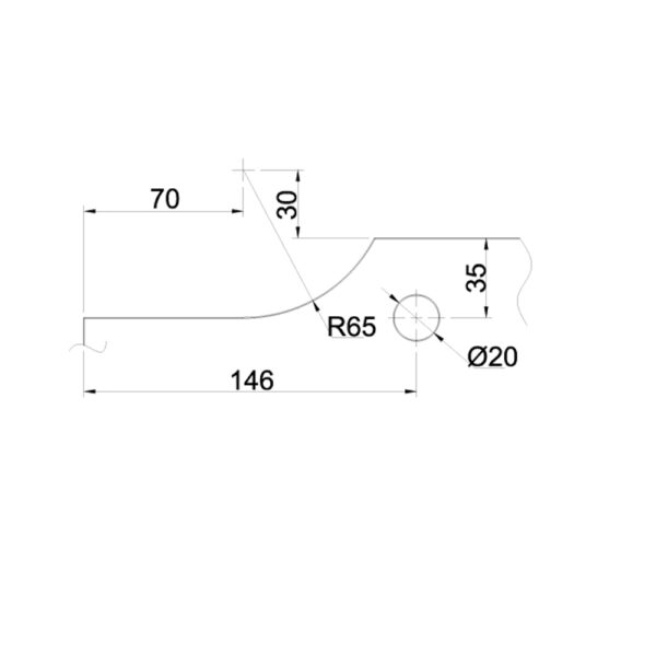 Kích thước khoét kính kẹp kính trên GMT DVPFC-020
