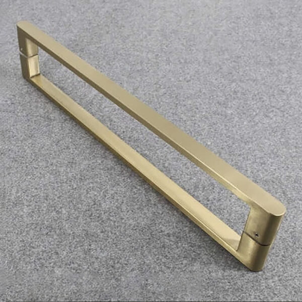 Tay nắm cửa TN016 inox 304 tim lỗ 450mm vàng mờ