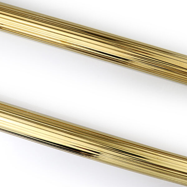 Tay nắm cửa TN087 inox thân sọc vàng bóng
